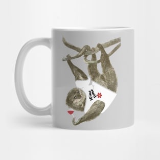 Lispe Wine Time Wine Sloth Mug